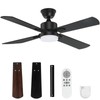 LITBM 42" Ceiling Fans with Light and Remote, Energy Saving