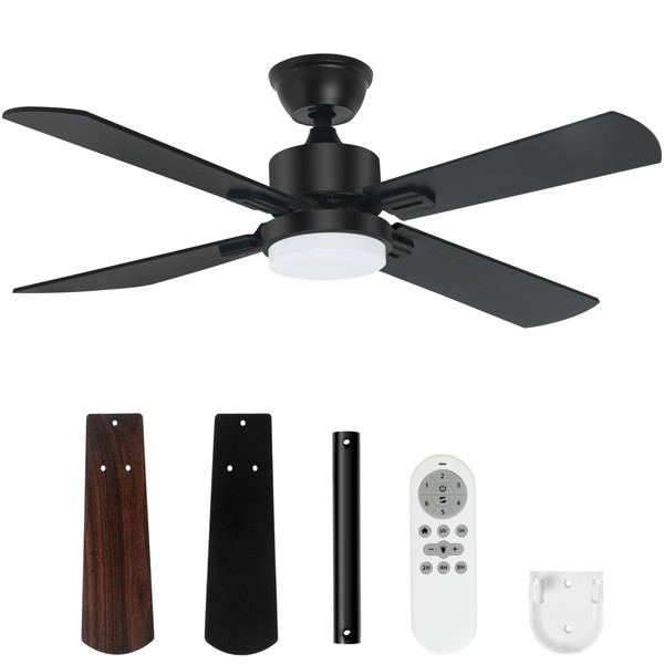 LITBM 42" Ceiling Fans with Light and Remote, Energy Saving