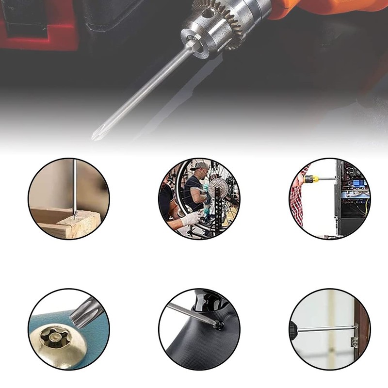 SeonFook 30pcs 100mm Long Screwdriver Drive Bits Magnetic Drill Bit