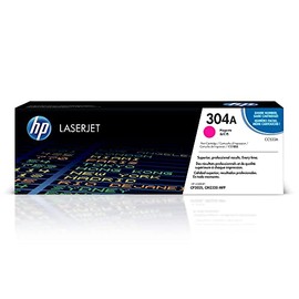 Original HP 304A Magenta Toner Cartridge | Works with HP Color LaserJet CM2320 MFP, HP Color LaserJet CP2025 Series | CC533A