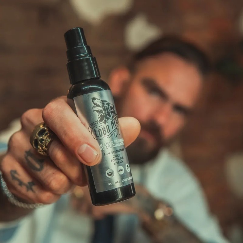 Tratamiento Crecimiento Cabello Y Barba 60 Ml Lobo Negro