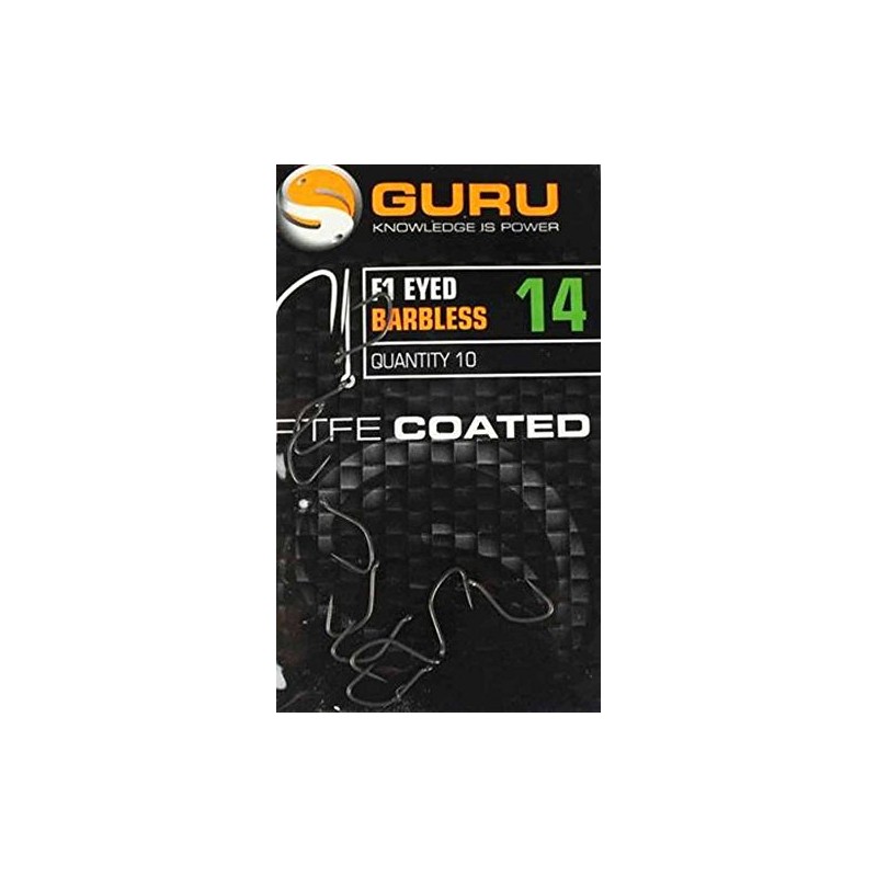 Guru F1 Eyed Hooks: Size 14