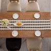 Gxfctys Table Runner, Modern Farmhouse Table Runner, Black and Beige