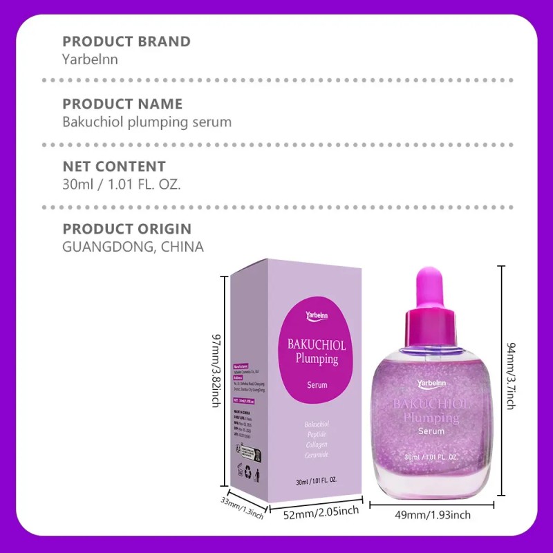 Sérum Hidratante 30ml Con Bakuchiol Y Vitamina C,