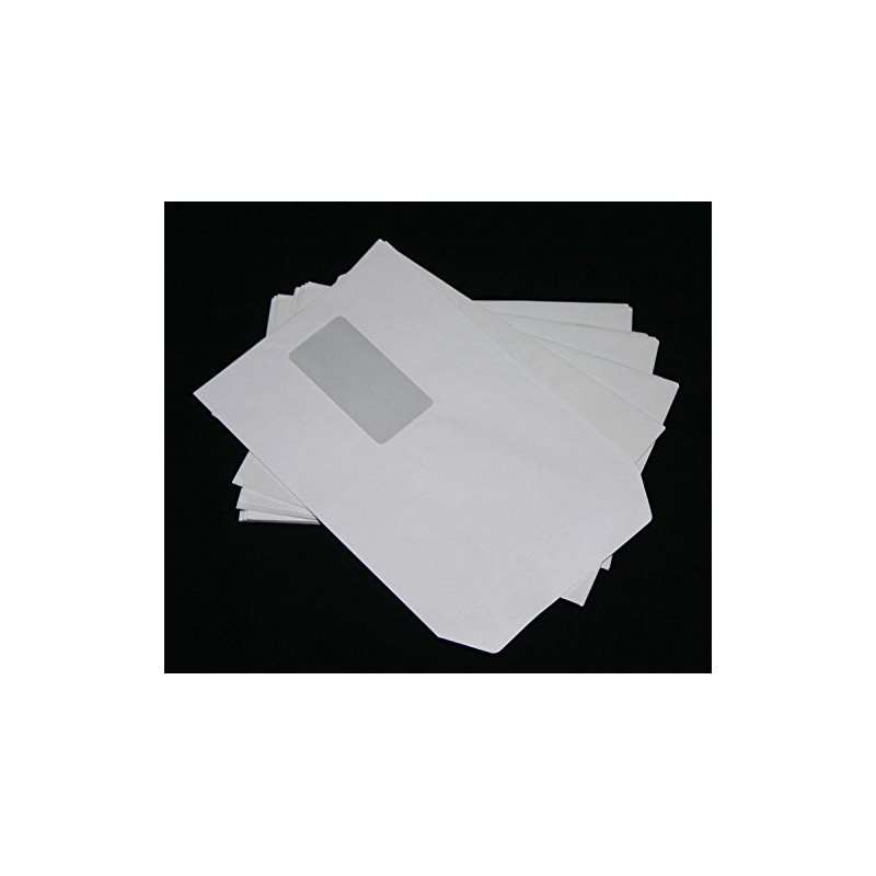Pack of 50 Envelopes C5 A5 White Peel and Seal