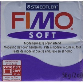 STAEDTLER Fimo Soft Polymer Clay 2 Ounces-8020-63 Plum