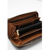 L.CREDI Filiberta Wallet with Label Applications, brown, Modern, elegant
