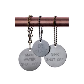 Brady 49904 1-1/2" Diameter, B-906 Aluminum, Natural Round Stock Blank Valve Tag (Pack of 25)