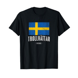 City of Trollhättan Sweden | Sweden Swedish Flag - T-Shirt