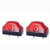 MelTruck® 2 x Red Number Plate Light Position Light Rear