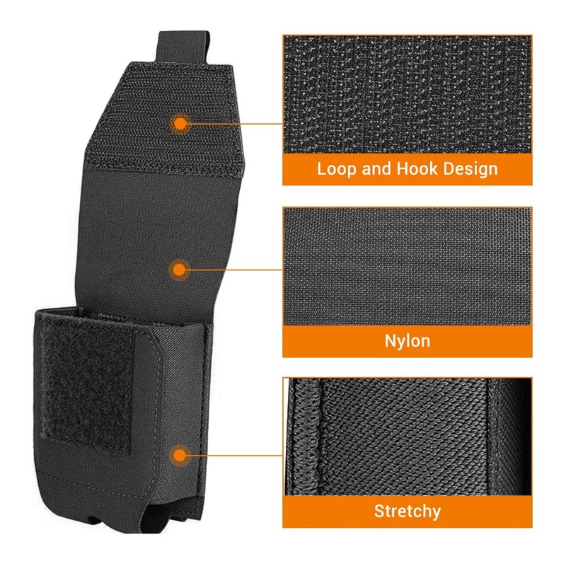 Tactical Handcuff Bag, Handcuff Holder, Handcuff Holster with Velcro Fastener