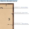 11x16 Picture Frame Deep Brown for Wall Hanging, Wood 11