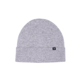 DANISH ENDURANCE 100% Cashmere Beanie Hat, Luxuriously Soft, Premium Comfort, Warm Winter Hat, Unisex, for Men & Women, Light Grey Melange, One Size