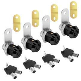 Cerraduras de gabinete con llaves, cerradura de almacenamiento para RV, 5/8 pulgadas de cilindro de caja de herramientas se adapta a juego de repuesto de compartimento de RV con 8 llaves,