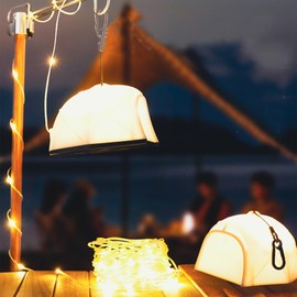 49Ft Camping String Light, Waterproof 4 in 1 Camping Essentials Gear Lamp Lights, Outdoor Portable String Lights with 8 Modes for Camping / Hiking / Yard Decoration