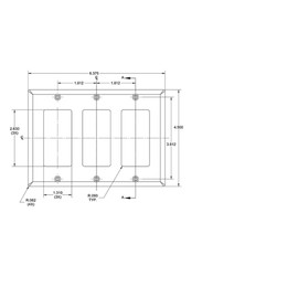 Leviton 004-80411-00E Triple Gang Wall Plate