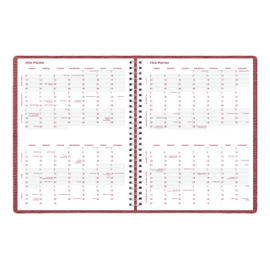 Brownline® 2026 Essential Weekly Planner, Appointment Book, 12 Months, January to December, Twin-Wire Binding, 11" x 8.5", Red (CB950.RED-26)