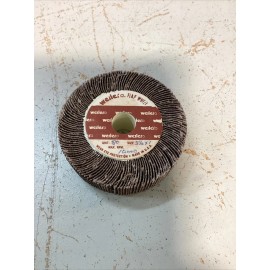 Weiler 3-1/2” X 1”x 5/8” AH 80 Grit Bench Grinder Flap Wheels 10,000rpm