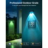 nibuuecer Solar Fence Lights Outdoor with Remote, 8 Pack 9