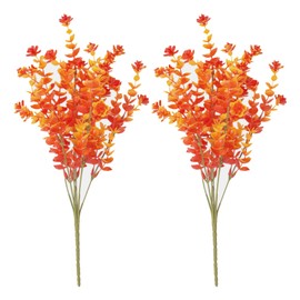 FOSDICK 2 Bundles Autumn Artificial Flowers, Autumn Fake Flowers, Autumnal Artificial Flower Bouquet, Autumn Decorations Fake Flower Bouquet for Thanksgiving Festival Garden Party Home Fireplace Decor