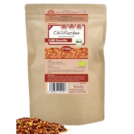 direct&friendly Organic Chili Dried Mild Crushed Chili Flakes (500 g)