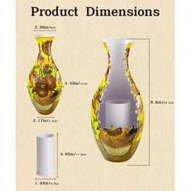 3D Puzzle Vase Decor for Flowers 160 Piece DIY - Leakproof Premium Plastic Artistic Patterns for Real Flowers Home Office Gift for Housewarming