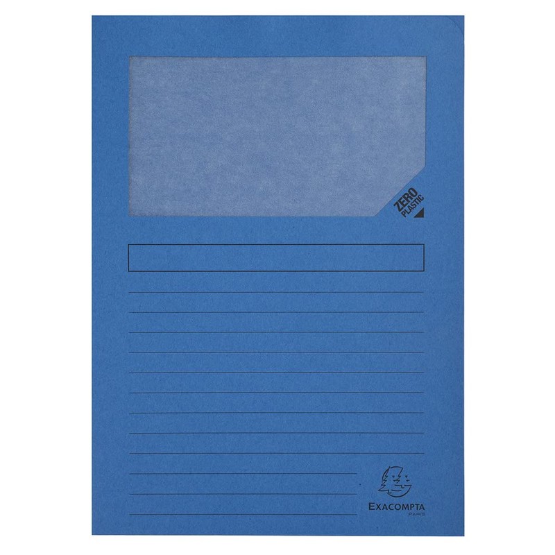 Exacompta 50250E Pack of 25 Window Folders Super PEFC Certified