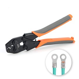 IWISS IWS-8 Bare Crimping Terminal, Bare Crimping Sleeve, Crimping Tool, JIS Compliant, Compatible with 1.25-8.0sq sq