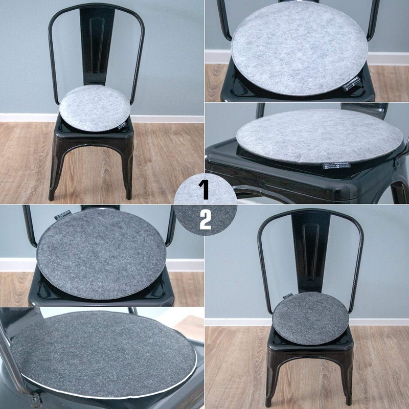 DuneDesign 30 mm Felt Seat Cushion Round Diameter 35 cm