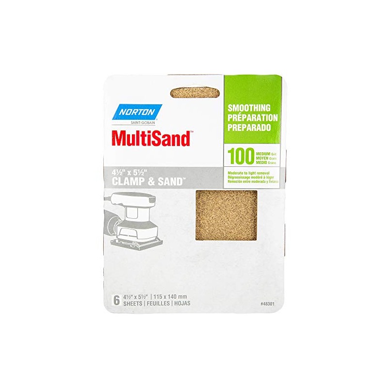 Norton Abrasives Sandpaper Sheet, Multisand 150 Grit Sandpaper, Fine Grit