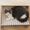 Cat Bed Hammock Medium Breathable Sturdy Linen Comfortable Elevated Cat