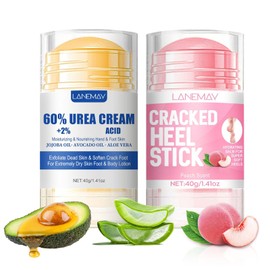 Shefave Anti-Cracking Foot Cream, Pack of 2 Foot Cream Stick, 60% Urea Foot Cream and Urea Repair Plus Foot Cream, Foot Cream Very Dry Feet Callus, Moisturising & Crack-Free Foot Cream