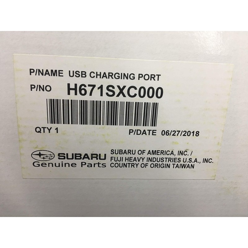 Subaru 2019 2020 Subaru Ascent USB Charging Ports Set Third