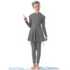 FYMNSI Burkini Swimsuits for Girls Kids Muslim Swimsuit Islamic Hijab