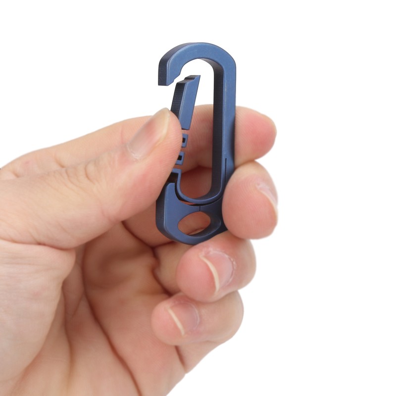 Titanium Alloy Keychain Lightweight Backpack Hanging Hook Buckle Carabiner Key