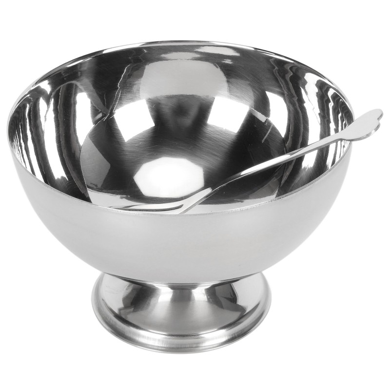 4Pcs Stainless Steel Dessert Bowl Multi Functional Drop Resistant Rustproof