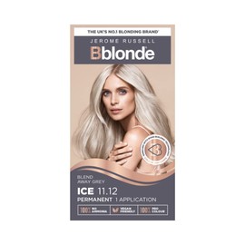 Jerome Russell Bblonde Ice Blonde Permanent Hair Colour – Full Grey Coverage Hair Dye Kit for Pre-Lightened & Blonde Hair, Ammonia Free Hair Dye with Brazil Nut oil