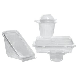 39.9 oz. Safe-T-Fresh Clear Plastic Food Container - 150 per case