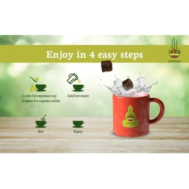 Cafetinto Organic Instant Coffee Cubes 27 Pieces | Colombian Coffee & All Natural Panela Coffee Cubes | Naturally Sourced | Provides Natural Nutrients, Vitamins & Minerals