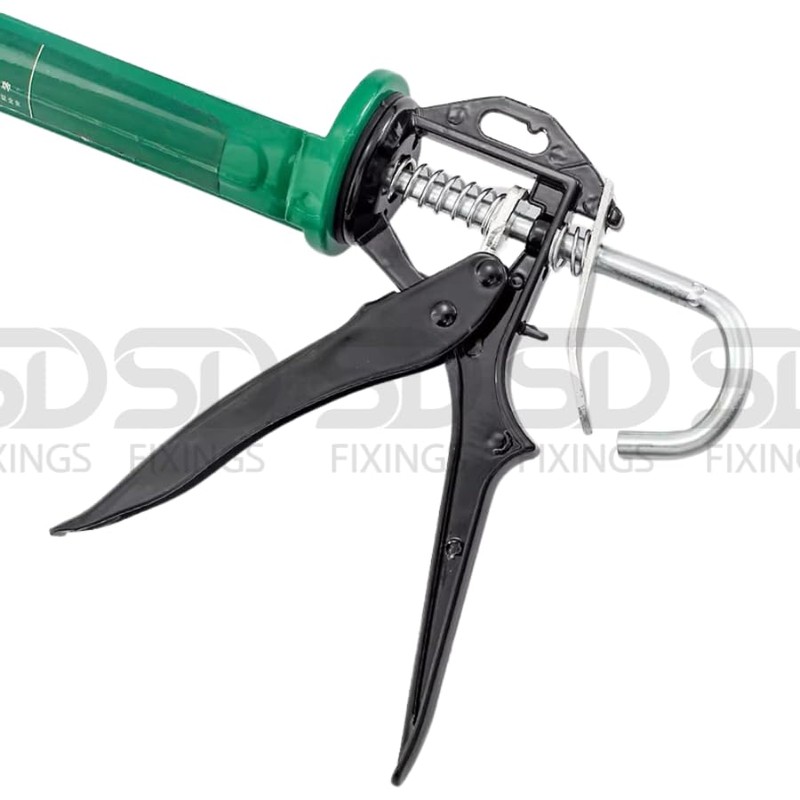 SDFIXINGS Heavy-Duty Caulking Gun, Extra Strong Professional Applicator for High-Viscosity