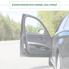 Motoforti Door Window Run Channel Seal, Weatherstrip Glassrun Channel Seal Strip, for Toyota Hilux 1988-1997, Rubber, Front Left, No.6815189110, Black, 1 Pc