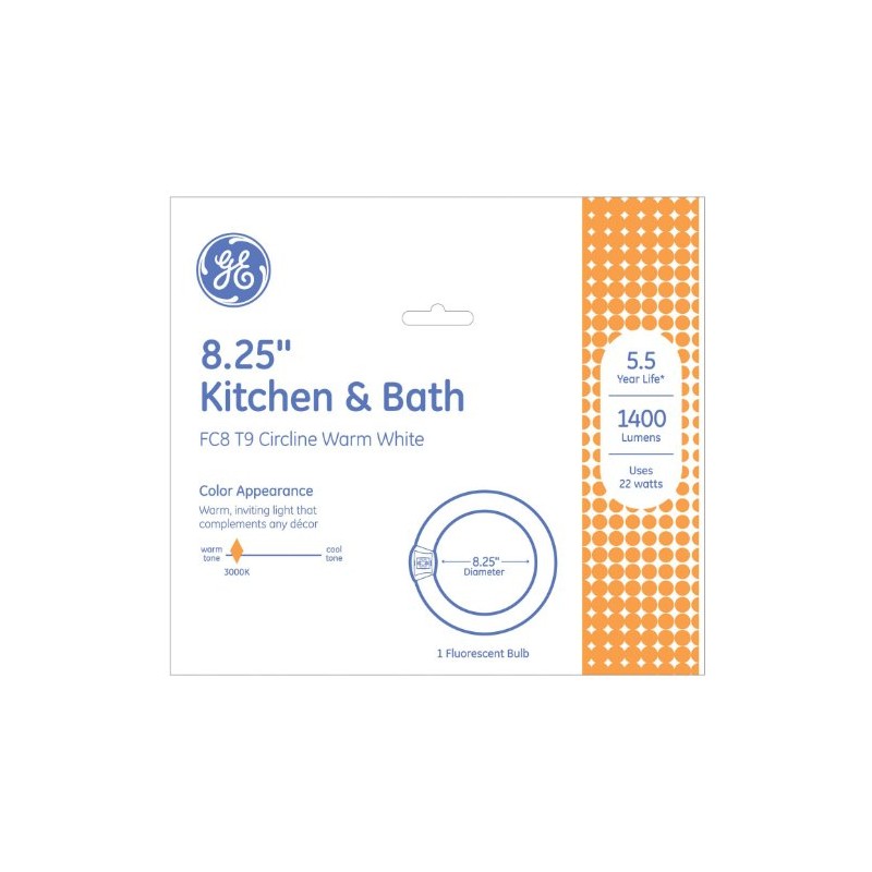 GE 11084 Circline 22-Watt, T9 Circline 1400-Lumen Light Bulb with
