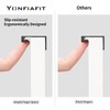YONFIAFIT 3pcs 10" Long Back Mount Finger Edge Pull Aluminium