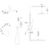 JingGang 10 Inch Ceiling Mounted Shower System Rain Mixer Shower