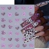 Valentine's Day Nail Stickers Heart Nail Decal 6PCS 3D Self-Adhesive