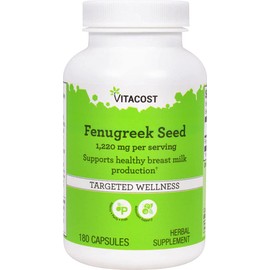 Vitacost Fenugreek Seed -- 1220 mg per serving - 180 Capsules