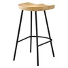 Modway EEI-6741-OAK Concord Backless Wood Counter Stools - Set of
