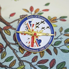 85th Anniversary Battle of Britain Pin Badge Brooch Decorations Veteran Gifts Memorabilia RAF 1940 2025