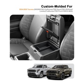 2025 Tacoma Center Console Organizer - 2024-2025 Toyota Tacoma(4th Gen) Armrest Hidden Storage Box & Center Console Organizer Tacoma(SR/SR5/TRD PreRunner/TRD Sport/TRD Off-Road/Limited) Accessories