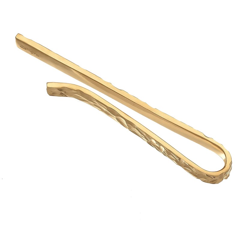 Kuzzoi Men's Textured Tie Clip (3.5 mm) for Normal Ties,